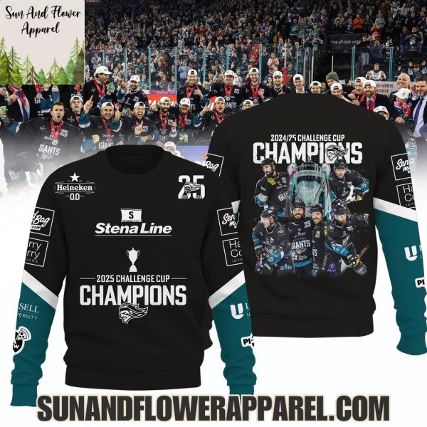 Belfast Giants 2025 Challenge Cup Champions Special Edition Hoodie