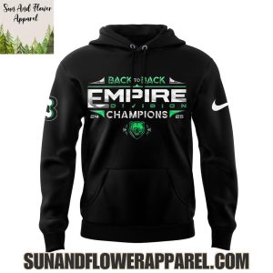 Binghamton Black Bears 2025 Back To Back Empire Division Champions Limited Edition Hoodie