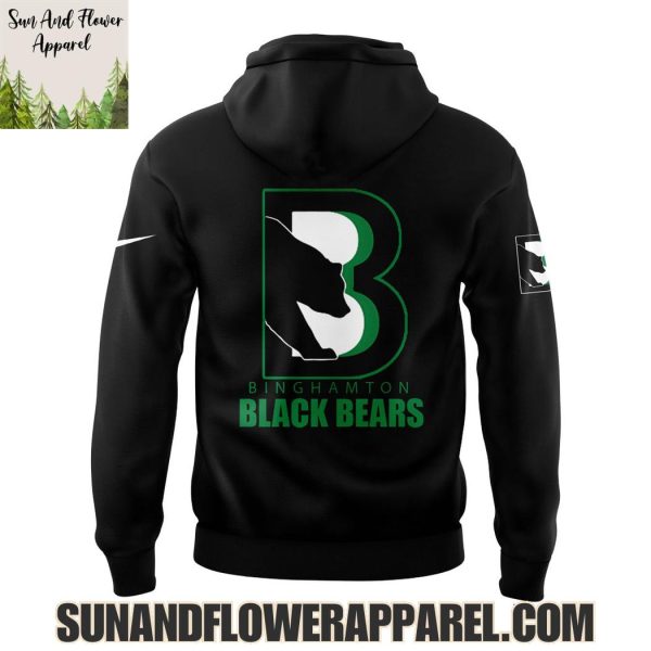 Binghamton Black Bears 2025 Back To Back Empire Division Champions Limited Edition Hoodie