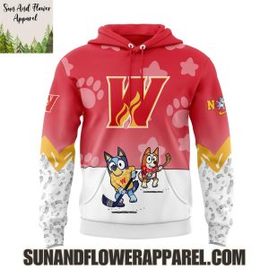 Calgary Wranglers 2025 Bluey And Bingo Hoodie