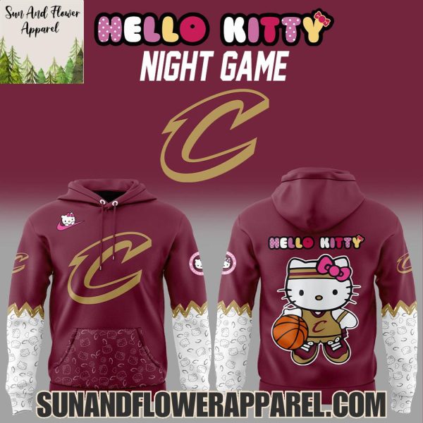 Cleveland Cavaliers Hello Kitty Night 2025 Special Edition Hoodie