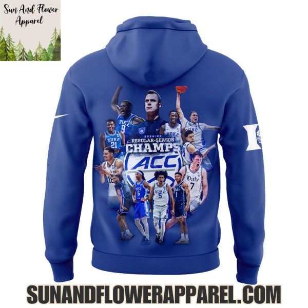 Duke Blue Devils Men’s Basketball Regular Season Champs 2025 Limited Edition Hoodie