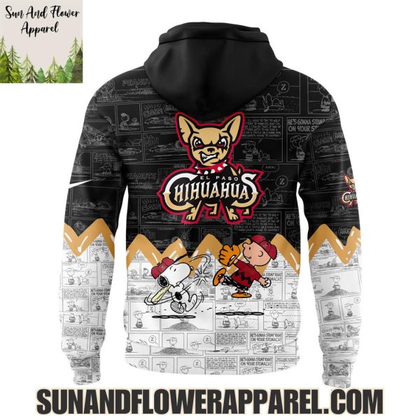 El Paso Chihuahuas Peanuts Night Happiness Is 75 Years Hoodie