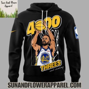 Golden State Warriors x Stephen Curry 4000th Threes And Counting Limited Edition Hoodie