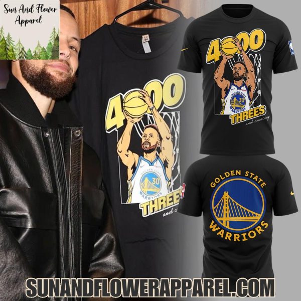 Golden State Warriors x Stephen Curry 4000th Threes And Counting Limited Edition Hoodie