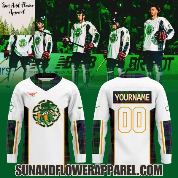 Greenville Swamp Rabbits St.Patrick’s Day 2025 Custom Name Limited Edition Hoodie