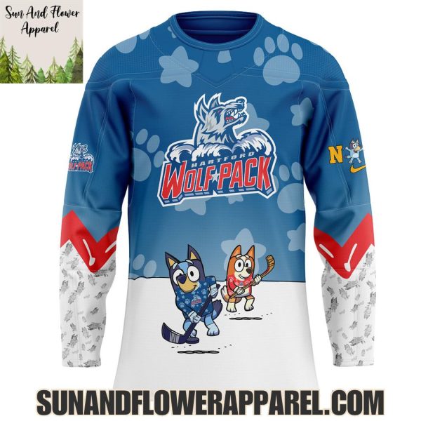 Hartford Wolf Pack 2025 Bluey And Bingo Hoodie