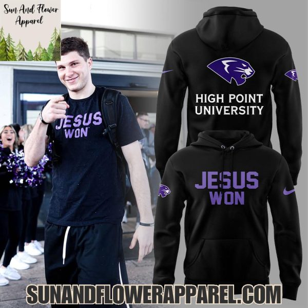 High Point Panthers Men’s Basketball 2025 Jesus Won Limited Edition Hoodie