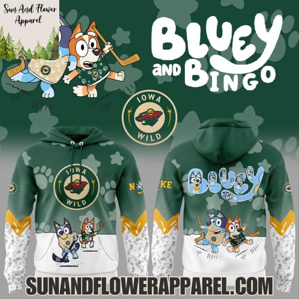 Iowa Wild 2025 Bluey And Bingo Hoodie