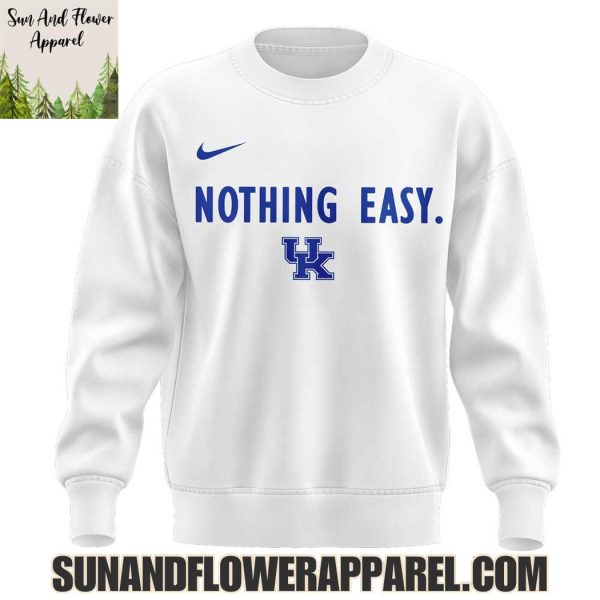 Kentucky Wildcats Men’s Basketball 2025 Nothing Easy Limited Edition Hoodie