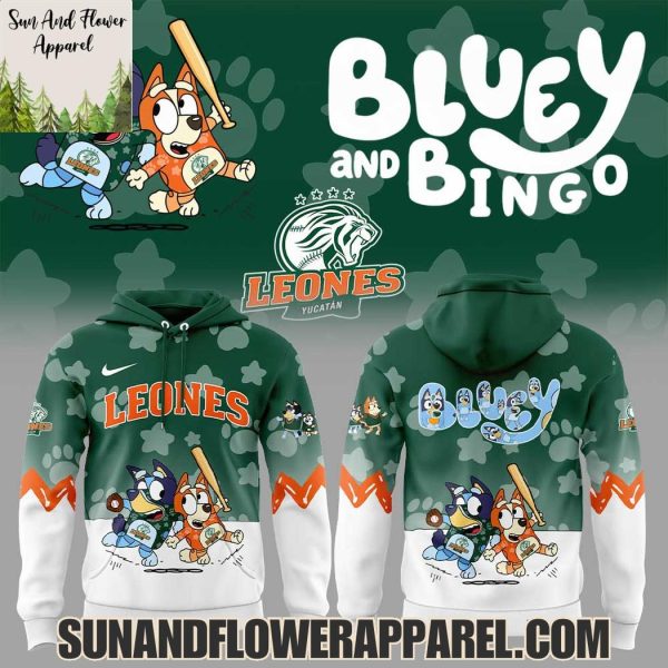 Leones De Yucatán 2025 Bluey And Bingo Hoodie