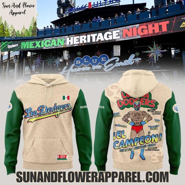 Los Angeles Dodgers Mexican Heritage Night 2025 Special Edition Hoodie