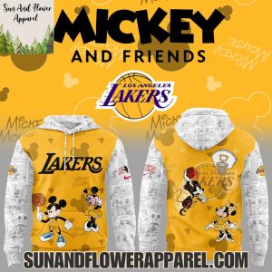 Los Angeles Lakers Mickey And Friends Uniform 2025 Limited Edition Hoodie