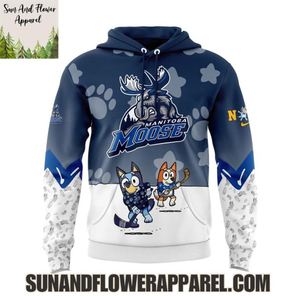 Manitoba Moose 2025 Bluey And Bingo Hoodie