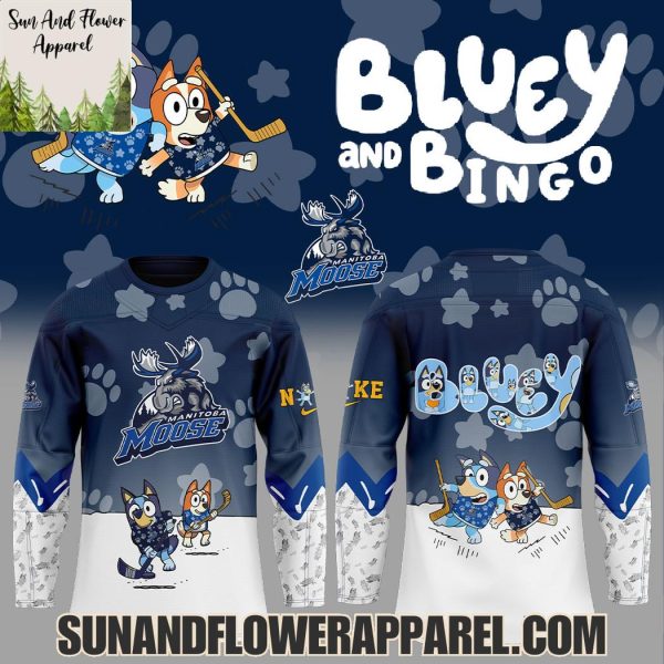 Manitoba Moose 2025 Bluey And Bingo Hoodie