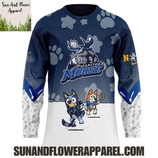 Manitoba Moose 2025 Bluey And Bingo Hoodie