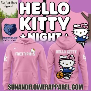 Memphis Grizzlies Hello Kitty Night 2025 Special Edition Hoodie