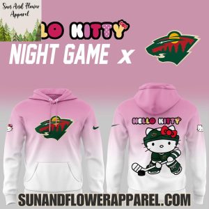 Minnesota Wild Hello Kitty Night 2025 Limited Edition Hoodie