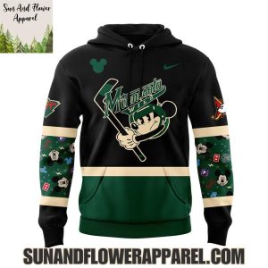 Minnesota Wild Mickey And Friends Uniform 2025 Limited Edition Hoodie