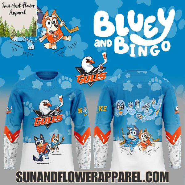 San Diego Gulls 2025 Bluey And Bingo Hoodie