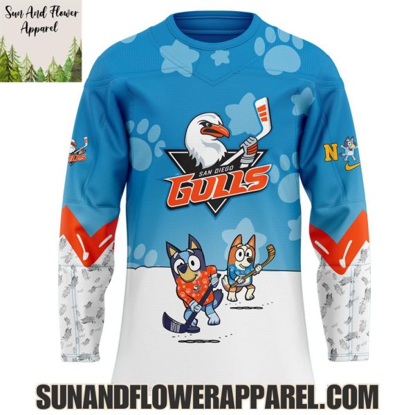 San Diego Gulls 2025 Bluey And Bingo Hoodie