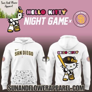 San Diego Padres Hello Kitty Night 2025 Special Edition Hoodie