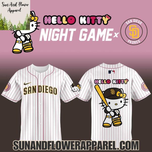 San Diego Padres Hello Kitty Night 2025 Special Edition Hoodie