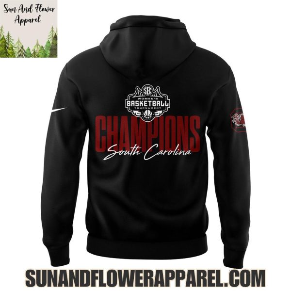 South Carolina Gamecocks Women’s Basketball Tournament Champs 2025 Hoodie