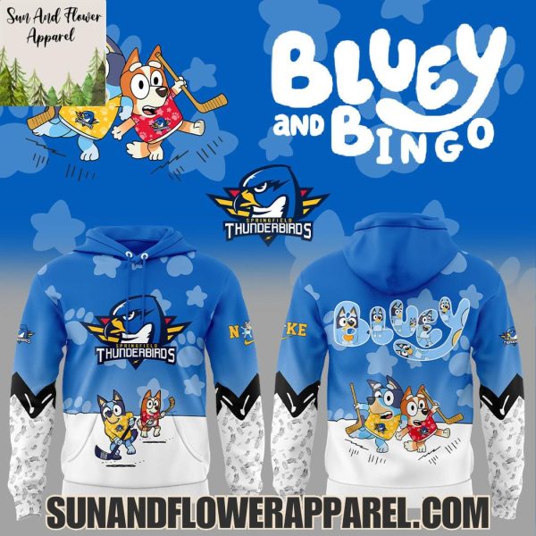 Springfield Thunderbirds 2025 Bluey And Bingo Hoodie