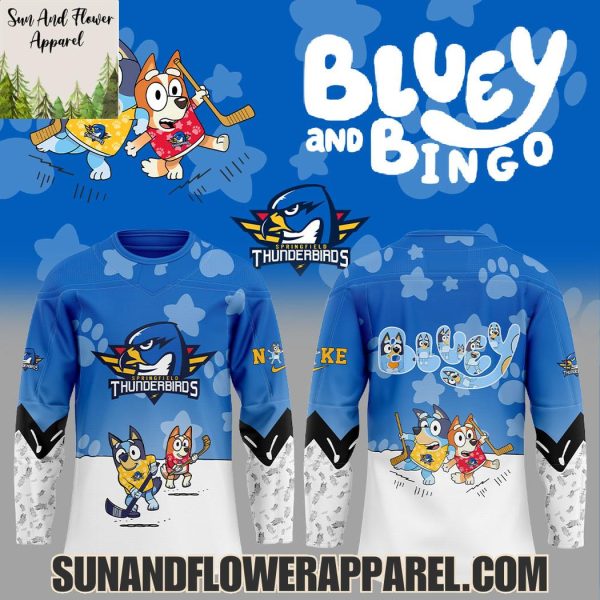 Springfield Thunderbirds 2025 Bluey And Bingo Hoodie