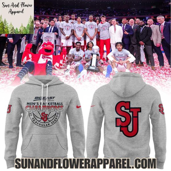 St John’s Red Storm Men’s Basketball Champions 24-25 Regular Season Limited Edition Hoodie