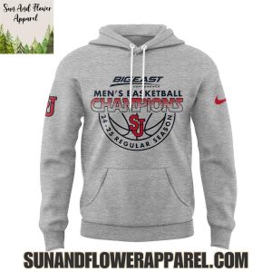 St John’s Red Storm Men’s Basketball Champions 24-25 Regular Season Limited Edition Hoodie