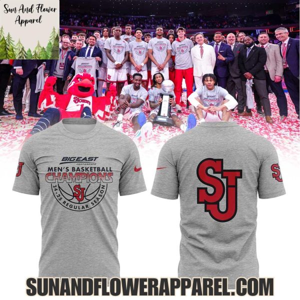 St John’s Red Storm Men’s Basketball Champions 24-25 Regular Season Limited Edition Hoodie