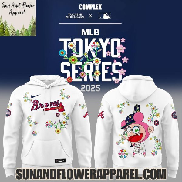 Takashi Murakami x Atlanta Braves MLB World Tour Tokyo Series 2025 Limited Edition Hoodie