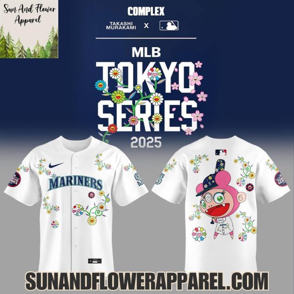 Takashi Murakami x Seattle Mariners MLB World Tour Tokyo Series 2025 Limited Edition Hoodie