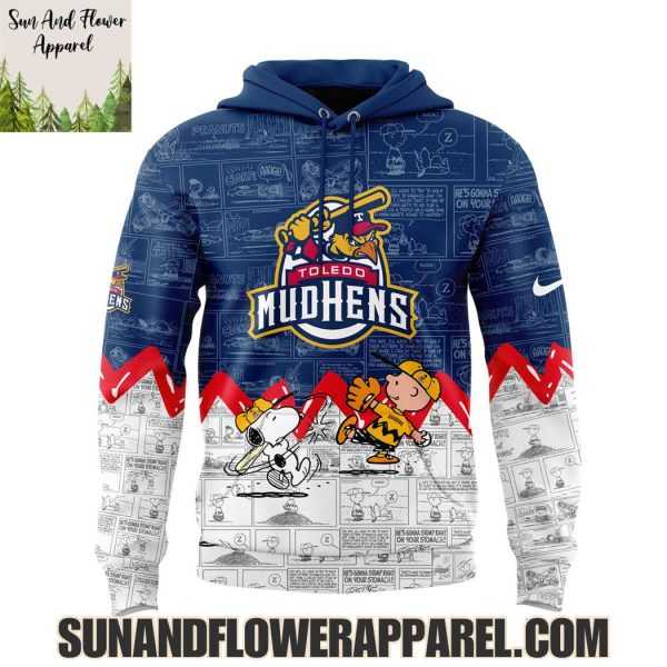 Toledo Mud Hens Peanuts Night Happiness Is 75 Years Hoodie