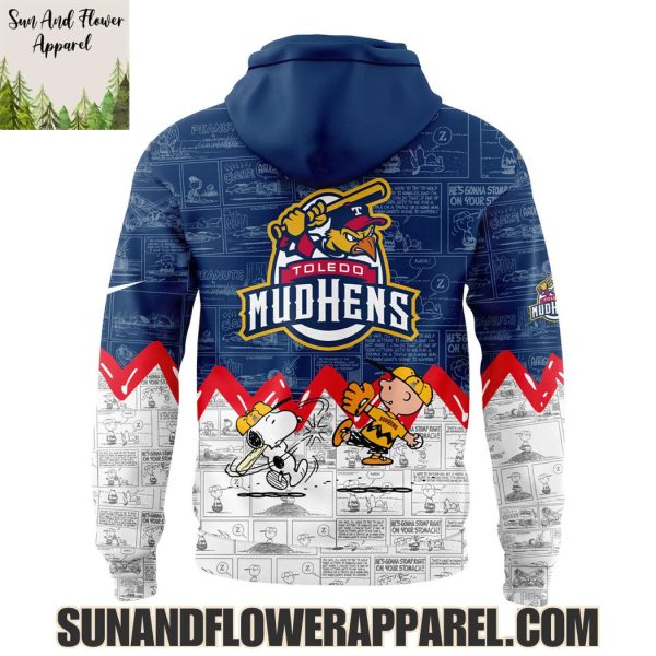 Toledo Mud Hens Peanuts Night Happiness Is 75 Years Hoodie