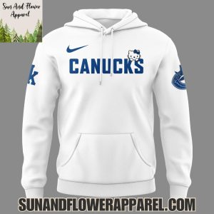 Vancouver Canucks Hello Kitty Night 2025 Special Edition Hoodie