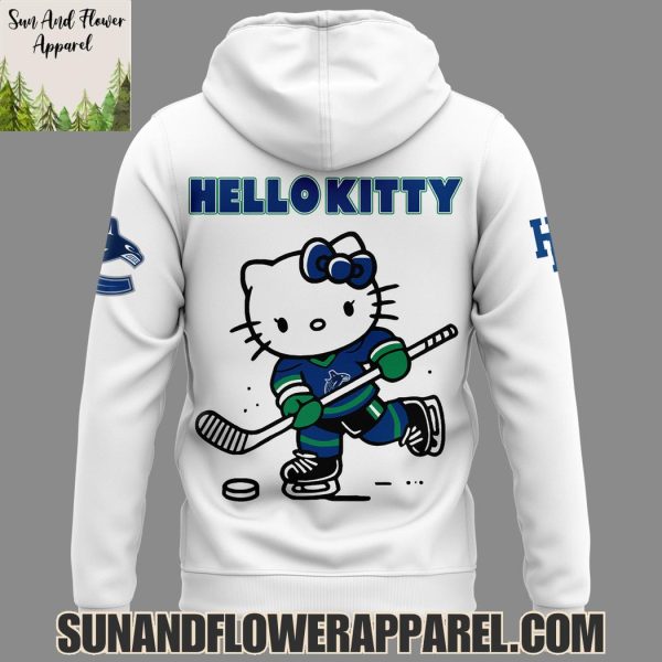 Vancouver Canucks Hello Kitty Night 2025 Special Edition Hoodie